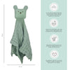 Abracadabra Organics Collectible Security Blanket with Cuddle Toy Bear