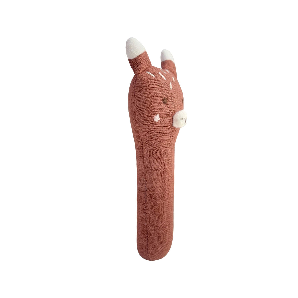 Abracadabra Organic Face Rattle Fox 20 × 9 × 5 cm Multicolour