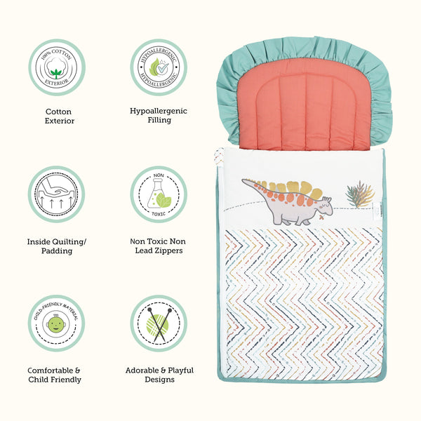 Abracadabra Quilted Nest Bag - D For Dino