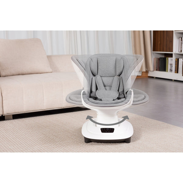 Mastela Deluxt Multi-Motion Baby Cradle Birth Grey 36M+