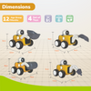 R For Rabbit Orapple Rover 4-Piece Mini Construction Vehicle Set Of 4 12M+