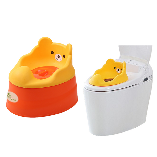 R For Rabbit Potty Seat Tiny Tots Orange Red
