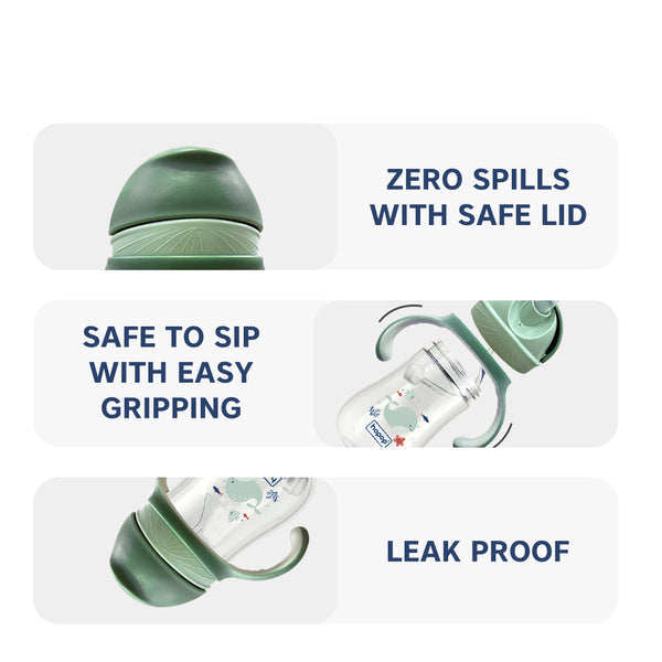 Hopop Soft Silicone Straw Sipper Cup 240ML