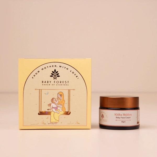Baby Forest Khilta Mukhra Baby Face Cream with Saffron & Shea Butter – 50 g