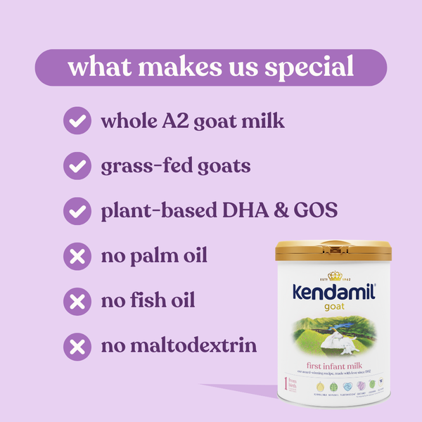 Kendamil Goat Milk Based First Infant Baby Milk Formula, Stage 1 - (800G), 0 To 6Months