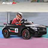 Formula Fun by EMotorad Mercedes-AMG GT4 Electric Ride-On Car 3–6Y – Black