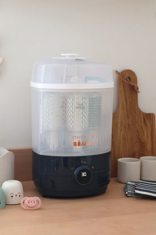 BÉABA Steril'n'Dry 2-in-1 Bottle Sterilizer & Dryer – Night Blue