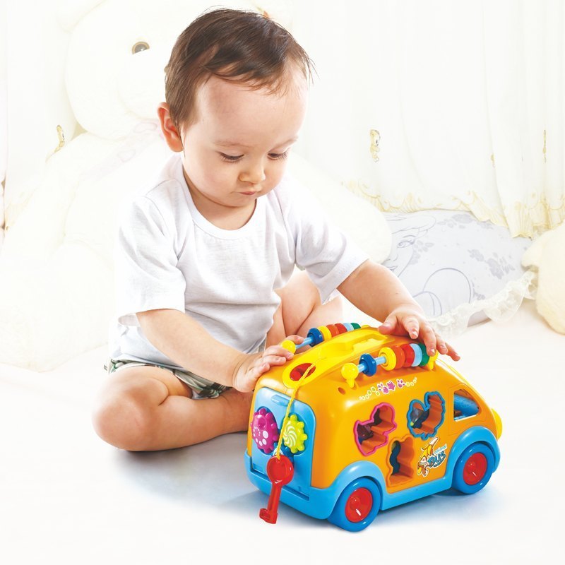 Hola Shape Sorting Happy Bus 18M+ Multicolor