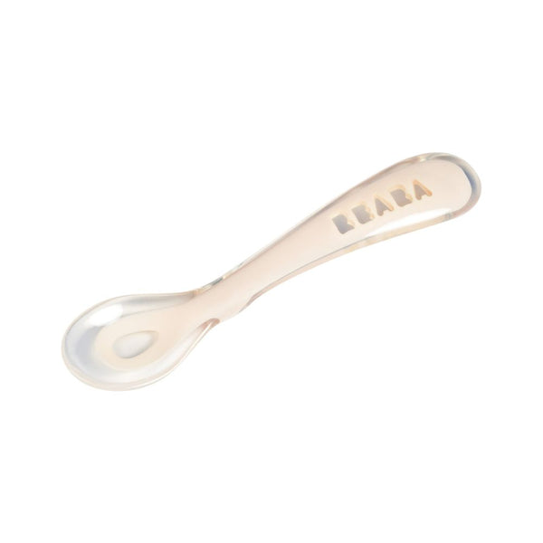 Beaba 2nd Stage Silicone Spoon - Vintage Pink
