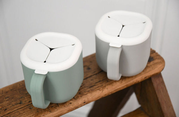 Beaba - Snack box silicone sage green