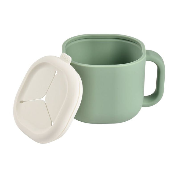 Beaba - Snack box silicone sage green