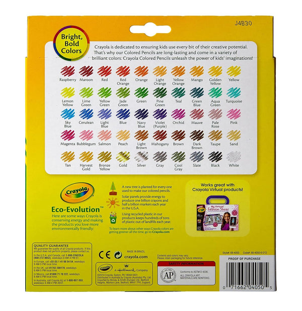 Crayola Colored Pencils, 50 Count