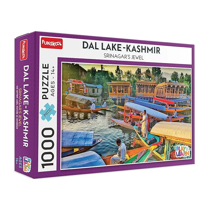 Funskool Dal Lake Kashmir Jigsaw Puzzle, 1000 Pieces | 14+ Years