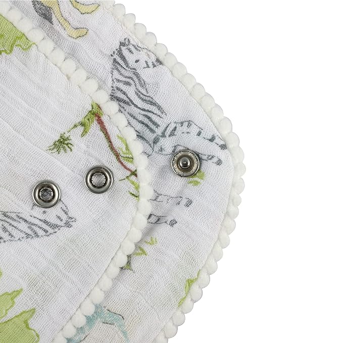 Abracadabra 3-Layer Muslin Bandana Bibs – Savanna, Pack of 3