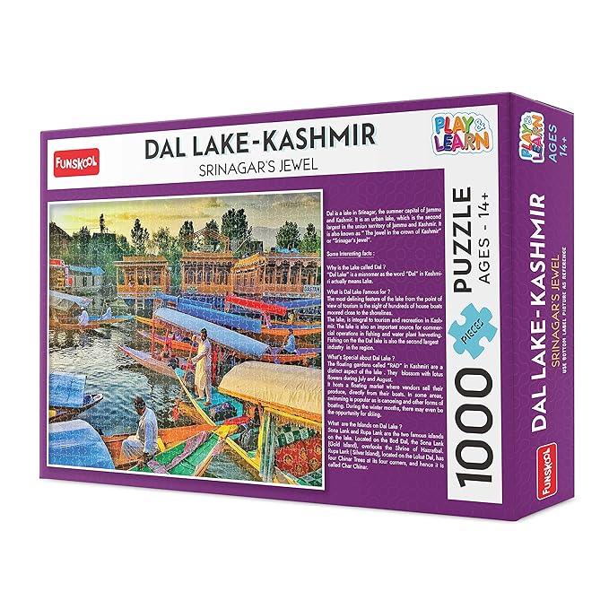 Funskool Dal Lake Kashmir Jigsaw Puzzle, 1000 Pieces | 14+ Years