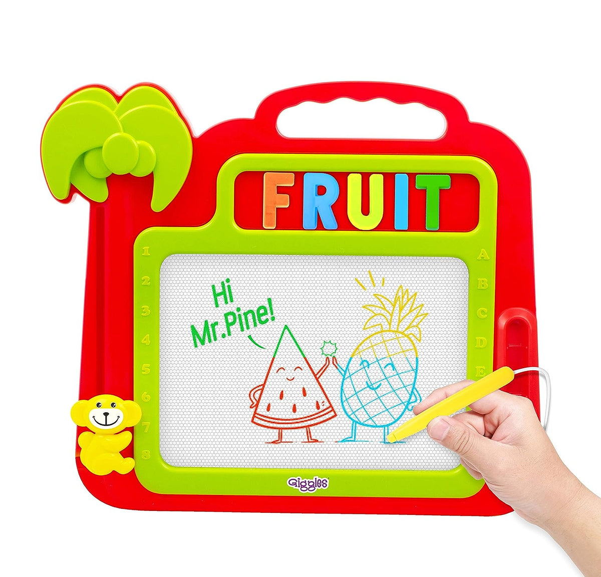 Giggles SuperMagnetic Doodle Board 42-Piece – Multicolor