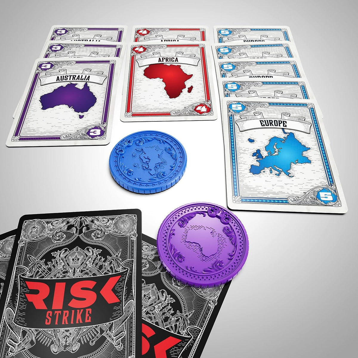 Hasbro Gaming Risk Strike Cards & Dice Strategy Game 10Y+ Multicolor