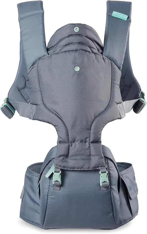 Infantino Carrier Hip Rider Plus 5-in-1 Hip Seat Grey