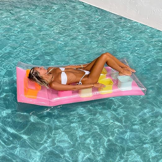 Sunnylife Multicolor Inflatable Retro Lie-On Flash Back