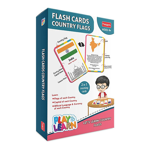 Funskool Let’s Learn Country Flags Flash Cards | 4+ Years