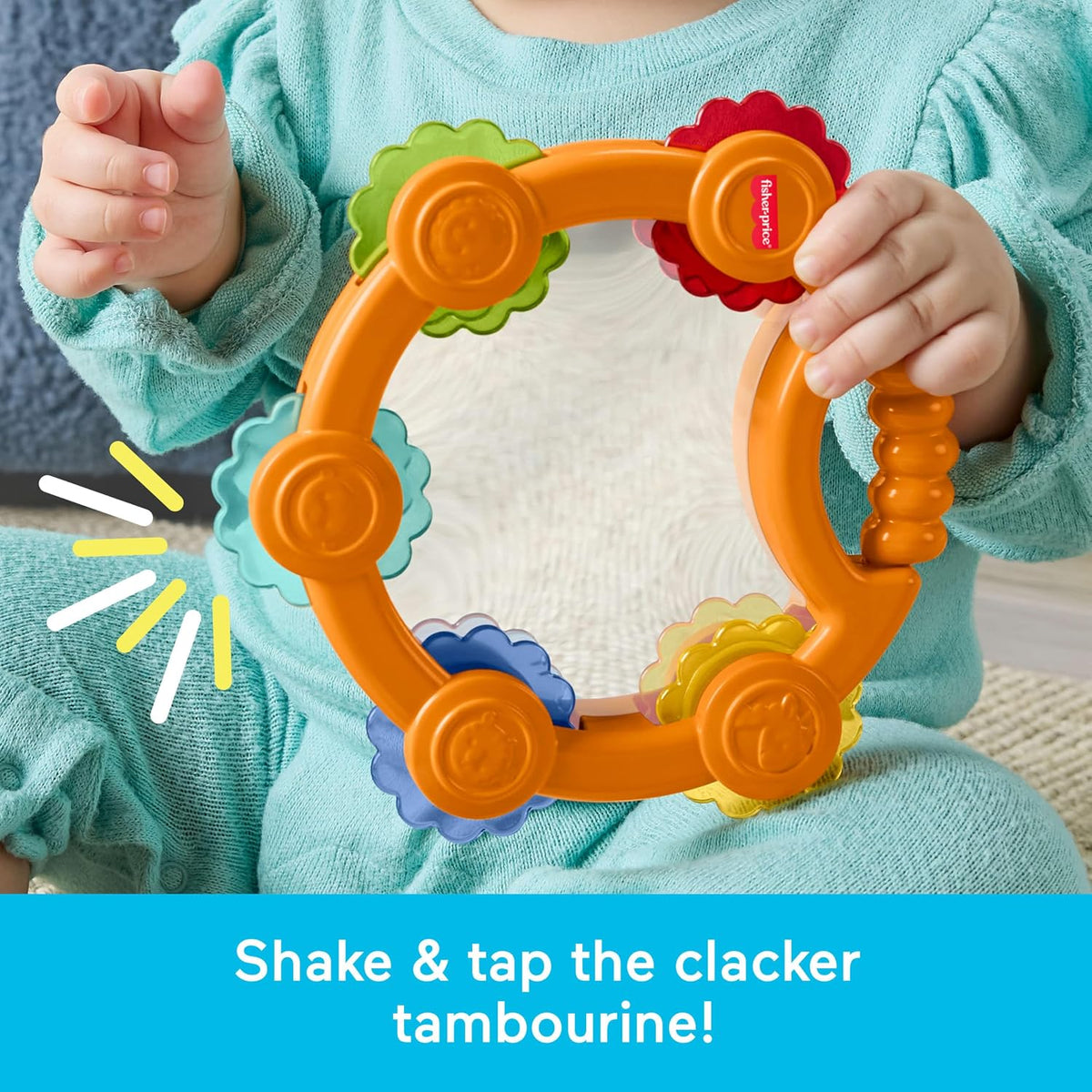 Fisher-Price Tambourine & Maracas Gift Set Pack of 3 Multicolour