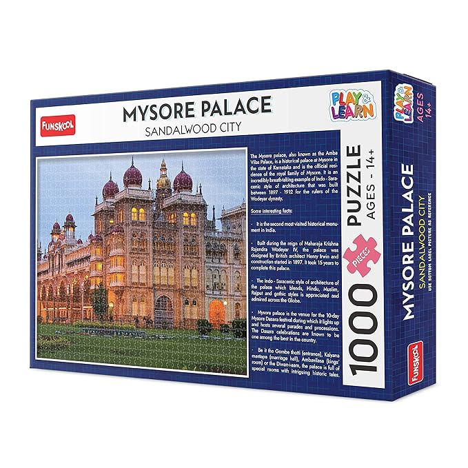 Funskool Mysore Palace Jigsaw Puzzle, 1000 Pieces | 14+ Years