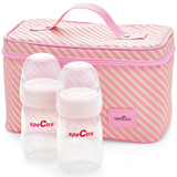 Spectra Pink Insulated Cooler Kit with Ice Pack & Wide Neck Bottles