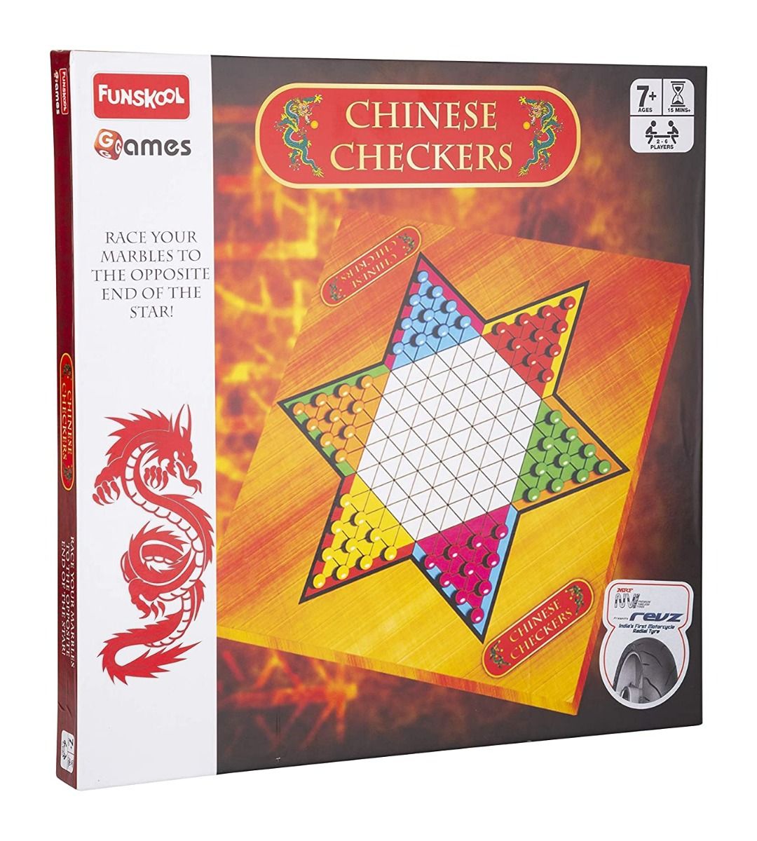 Funskool Chinese Checkers Board Game One Size Multicolour