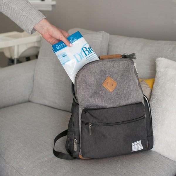 Dr. Brown's Microwave Steam Sterilizer 5 Reusable Begs 30 Uses Per Beg