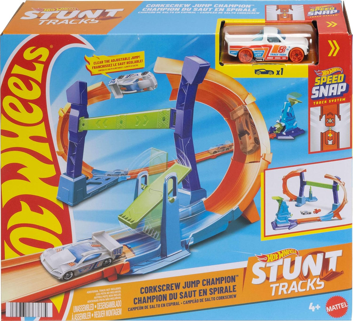 Hot Wheels Corkscrew Jump Champion Track Set 34 × 12 × 28 cm Multicolour
