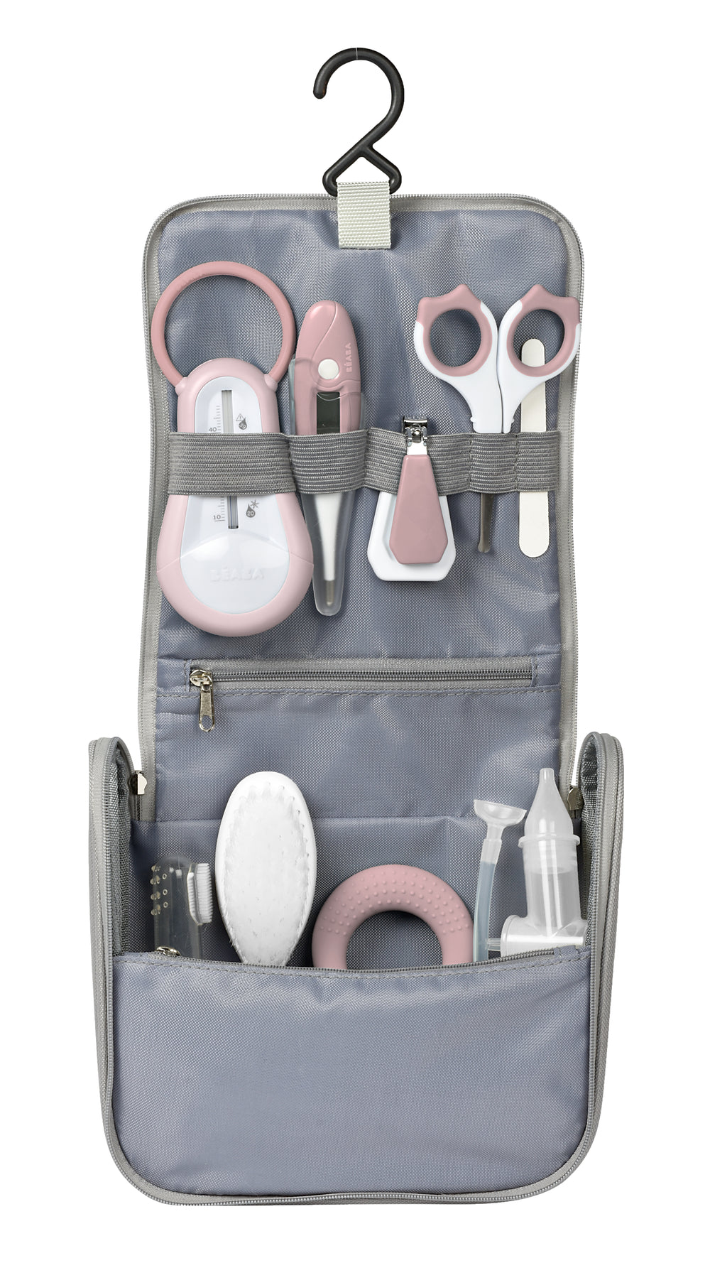 Béaba Hanging Toiletry Pouch 9 Accessories – Old Pink
