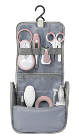 Béaba Hanging Toiletry Pouch 9 Accessories – Old Pink