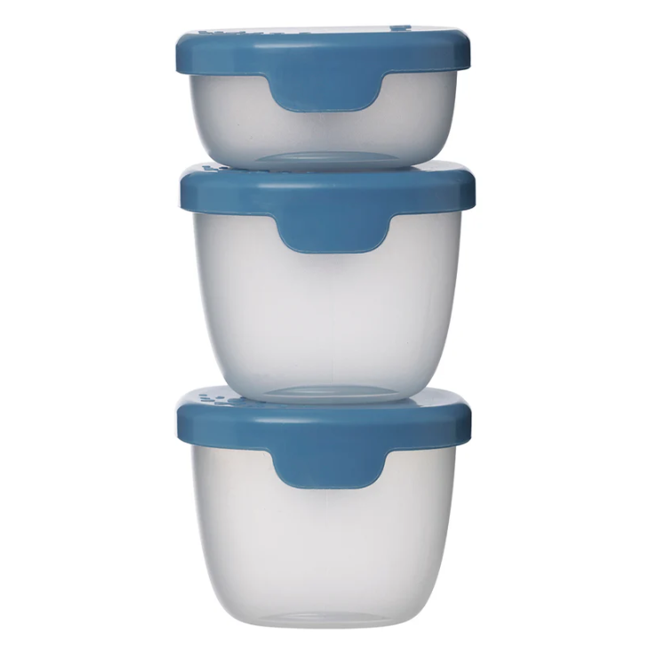 b.box Leakproof Snack Tubs 3-Pack – Ocean Blue