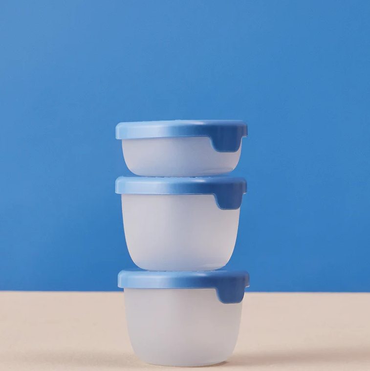 b.box Leakproof Snack Tubs 3-Pack – Ocean Blue