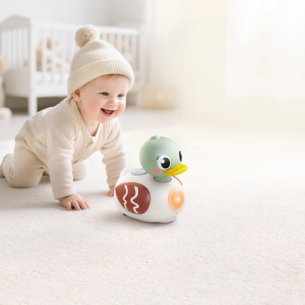 HOLA HE9975 Crawl Learning & Soothing Duck Interactive Toy – 6+ Months