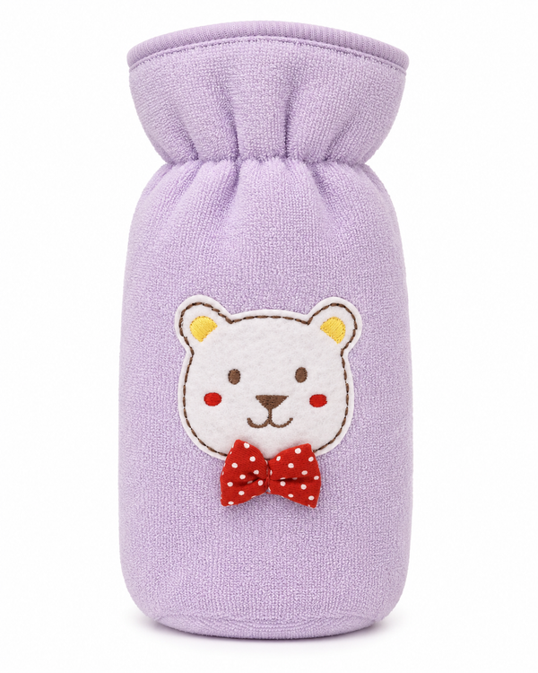 Hopop Soft Plush Baby Feeding Bottle Cover Large β Violet
