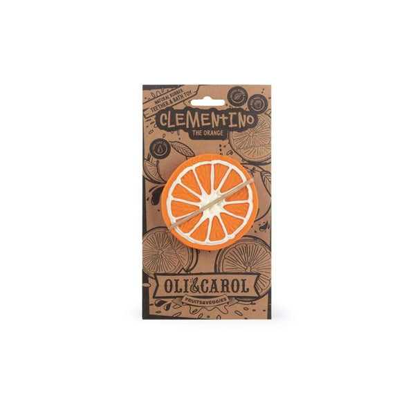 Oli & Carol Clementino The Orange Natural Rubber Teether
