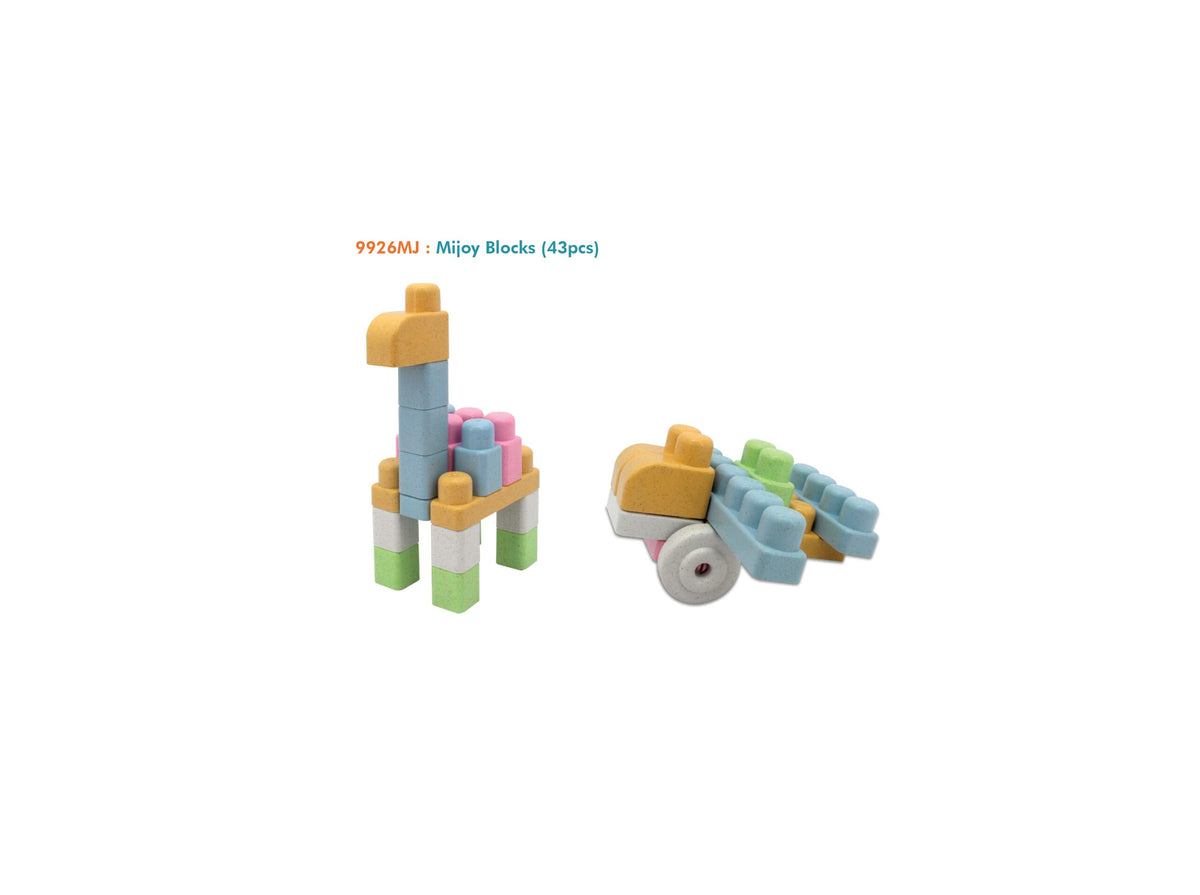 Sunta MiJoy Rice Husk Building Blocks 43 Pieces 18M+