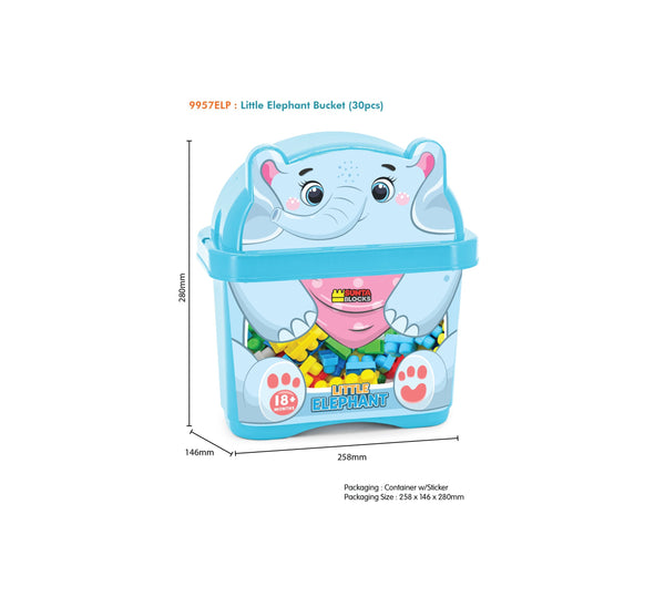 Sunta Building Blocks Animal Storage Box - 30 Pcs