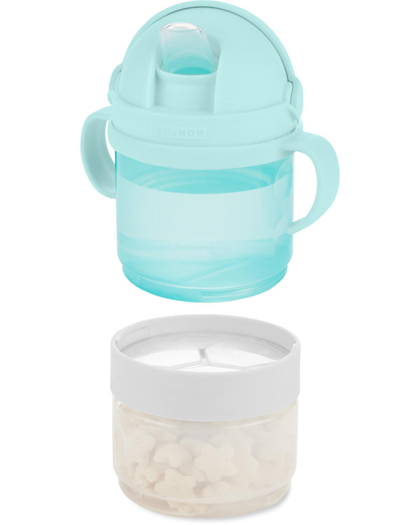 Skip Hop 2-in-1 Sip And Snack Teal Set