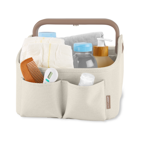 Skip Hop Nursery Style Light Up Diaper Caddy - Oat