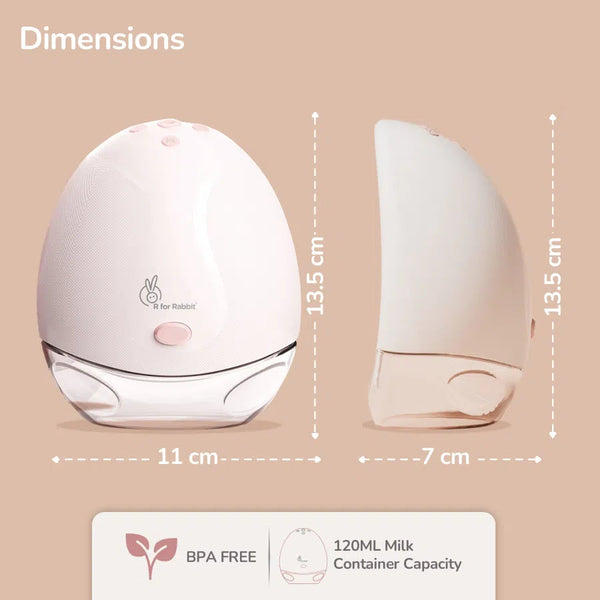 R for Rabbit Breast Pump First Feed - Flexi Pink