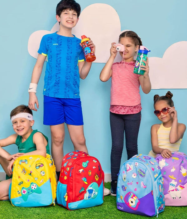 Rabitat Smash Big Kid School Bags, 4-8Yrs 14 Inches School Bag - Mad Eye