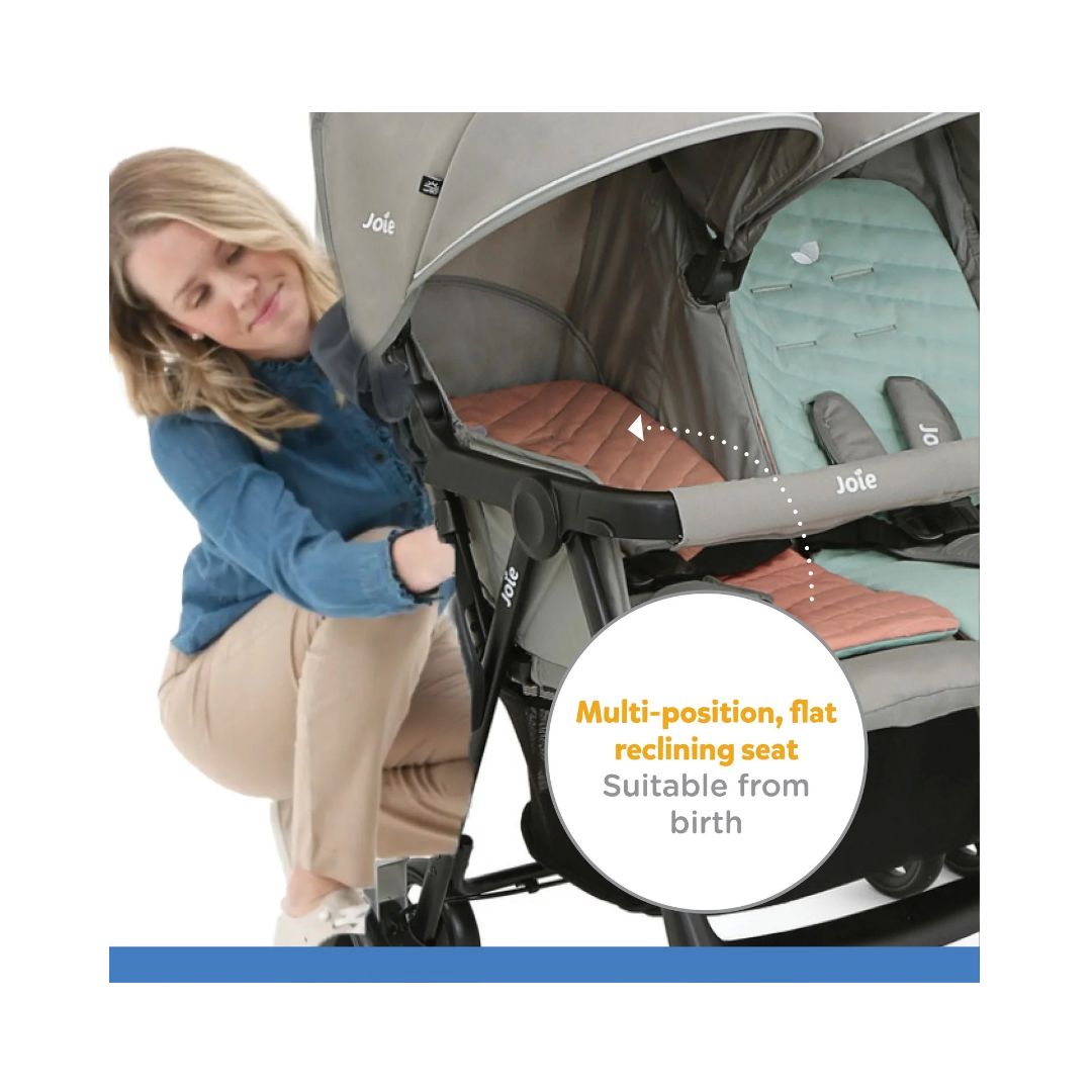 Joie Aire™ Twin Double Stroller – Nectar & Mineral