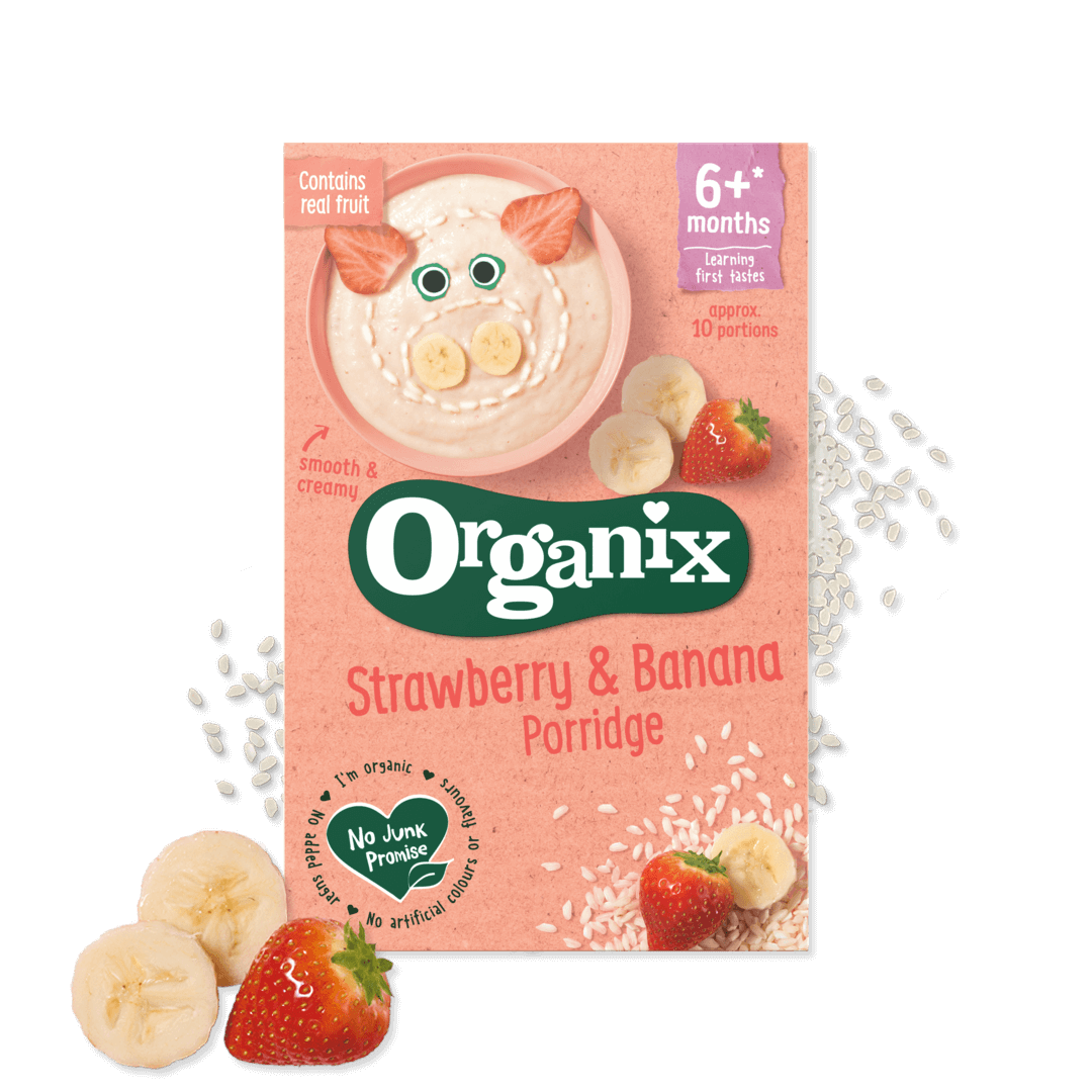 Organix Strawberry & Banana Porridge Cereal