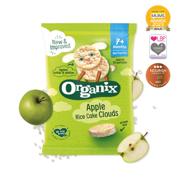 Organix Finger Foods Apple Rice Cakes Clouds