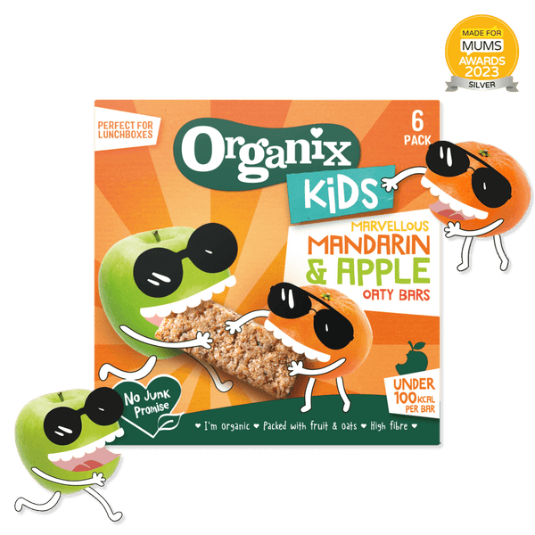 Organix Kids Mandarin & Apple Oaty Bars 6X23G