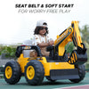 E-motorad Formula Fun Mini Excavator Ride-On - Yellow
