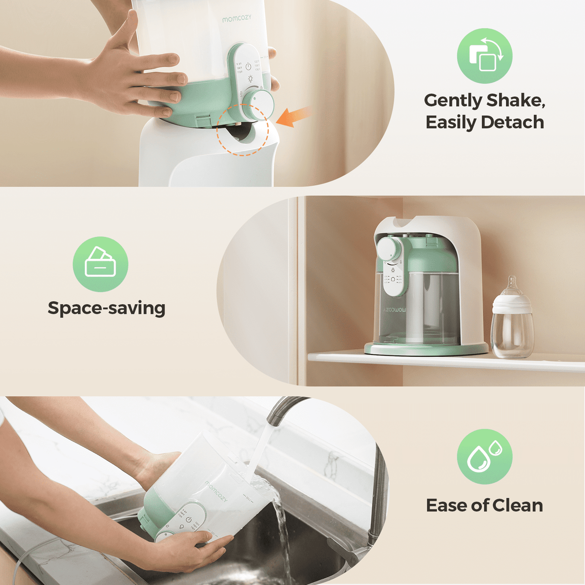 Momcozy FD03 Instant Water Warmer - 57 oz - Green