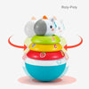 Hola Roly Poly Unicorn 3-in-1 Stacking Toy Rocker & Rattle 11 x 11 x 17 cm Multicolor